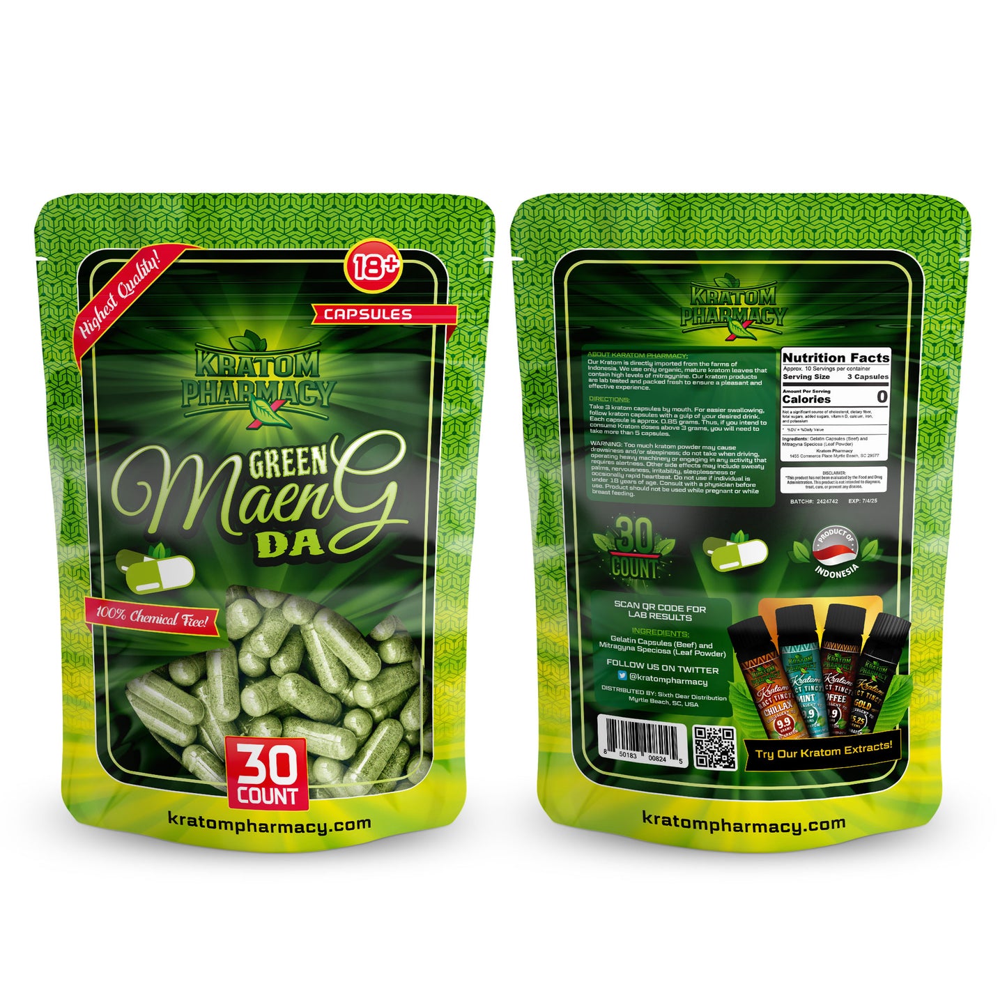 Green Maeng Da Kratom 250g